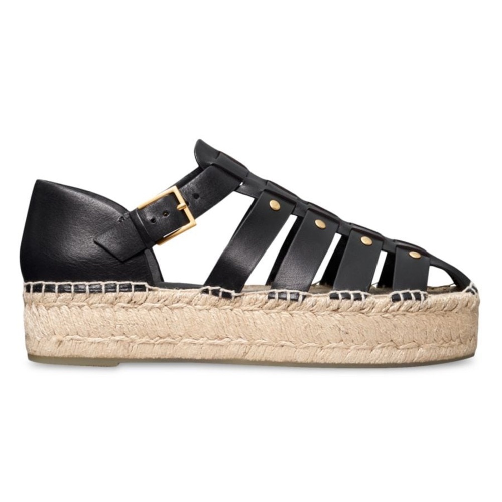 Tory Burch Fisherman Platform Espadrille Sandals - Picture 5 of 14